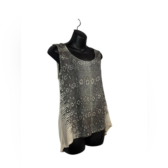 Zara  Collection, Women's Black & Cream Snake Print Tank Top, Medium - Picture 5 of 9